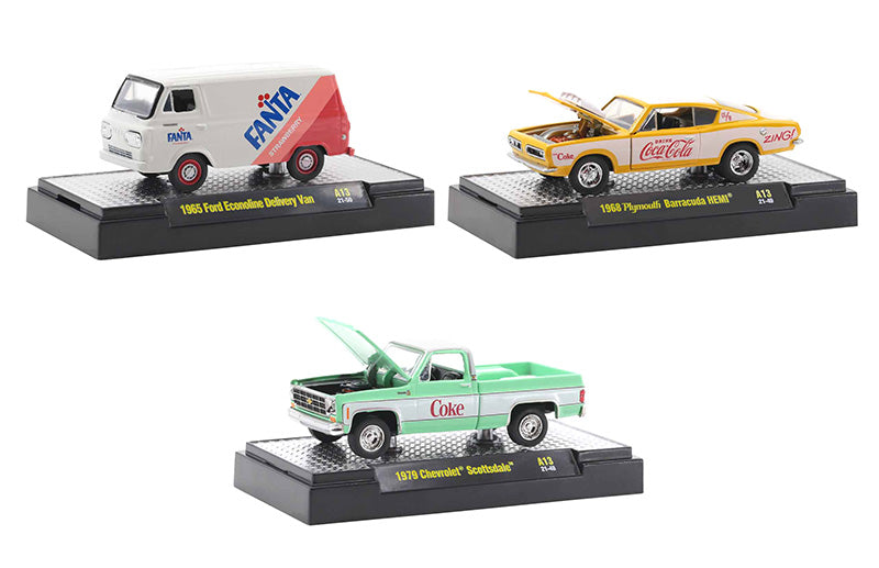 M2Machines 52500-A13-SET 1/64 Scale M2 Coca-Cola Release A13