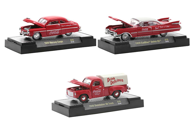 M2Machines 52500-A16-SET 1/64 Scale M2 Coca-Cola Release A16