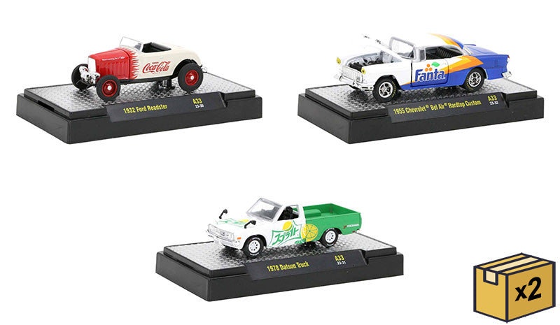M2Machines 52500-A33-CASE 1/64 Scale M2 Coca-Cola Release A33
