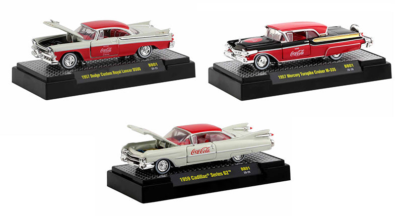 M2Machines 52500-BB01-SET 1/64 Scale M2 Coca-Cola Release BB01