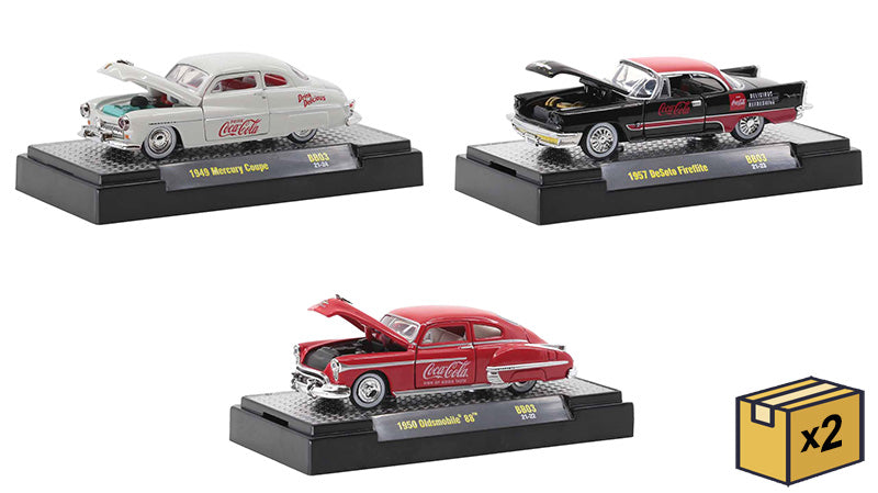 M2Machines 52500-BB03-CASE 1/64 Scale M2 Coca-Cola Release BB03