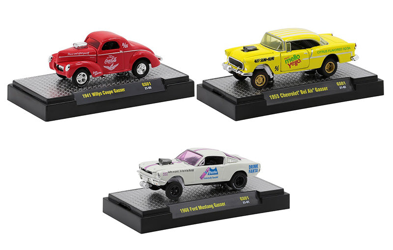 M2Machines 52500-GS01-SET 1/64 Scale M2 Coca-Cola Gasser Release GS01