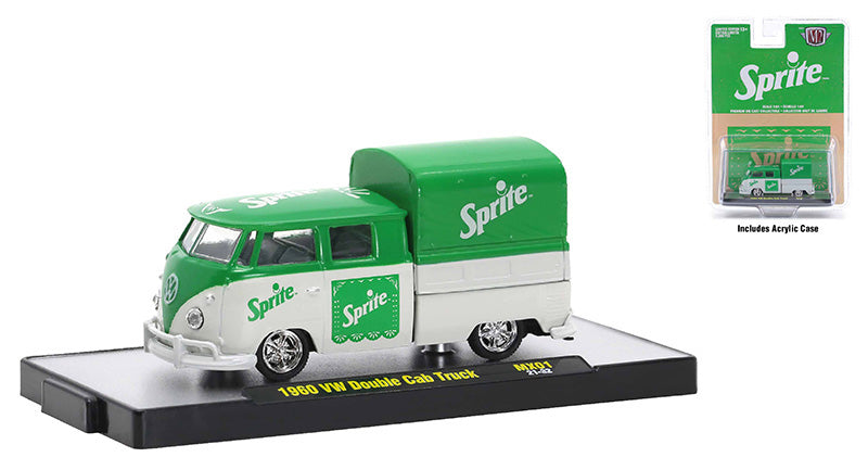 M2Machines 52500-MX01-B 1/64 Scale Sprite - 1960 Volkswagen Double Cab Truck M2