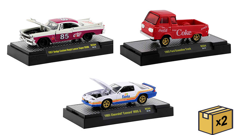M2Machines 52500-RC04-CASE 1/64 Scale M2 Coca-Cola Release RC04