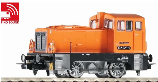 Piko 52544 HO Scale 1/87 BR 102 Diesel Switcher DR IV Orange Sound