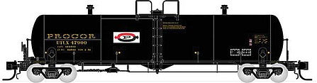 Rapido Trains 535001a N Scale Procor GP20 20,000-Gallon Tank Car - Ready to Run -- Procor Ltd. UTLX 1 (As Delivered, black, yellow, Split P Logo)
