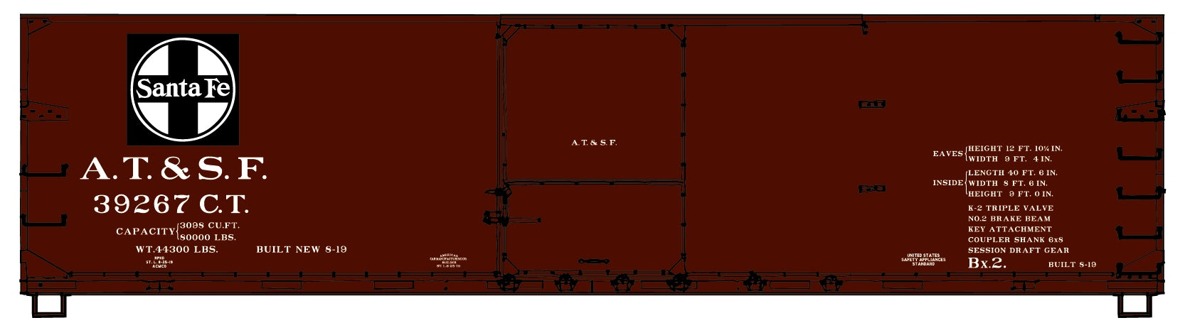 Accurail 46012 Ho Reefer Atsf 39287