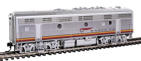 Walthers Proto 40925 HO Scale EMD F7B - LokSound 5 Sound & DCC -- Santa Fe #312B (Warbonnet, red, silver)