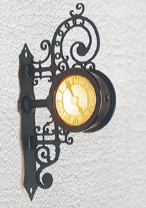 Brawa 5361 HO Scale Illuminated Clock -- Historic Wall Clock - Baden-Baden