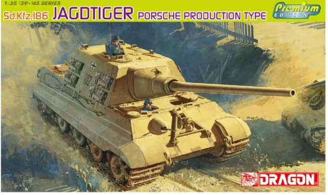 Dragon Models 6351 1/35 SdKfz 186 Jagdtiger Porsche Tank (Re-Issue)
