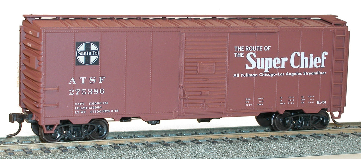 Accurail 35019 Ho 40' Aar Steel Boxcar Atsf