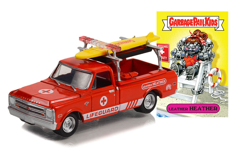 Greenlight 54070-C 1/64 Scale Leather Heather -1968 Chevrolet C-10 Pickup 'Lifeguard on
