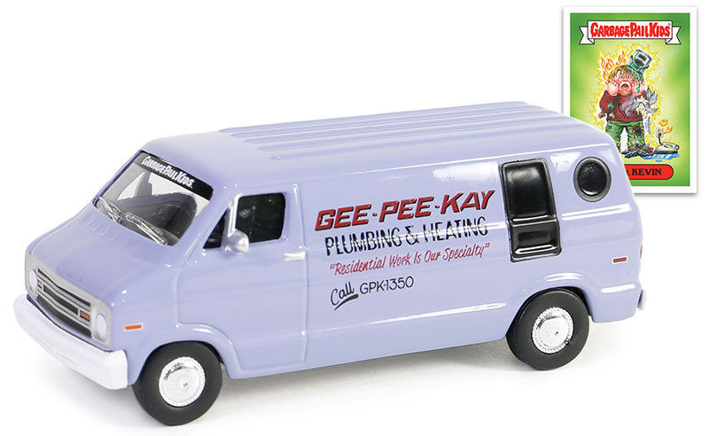 Greenlight 54100-D 1/64 Scale Overkill Kevin - 1976 Dodge B-100 Van Garbage