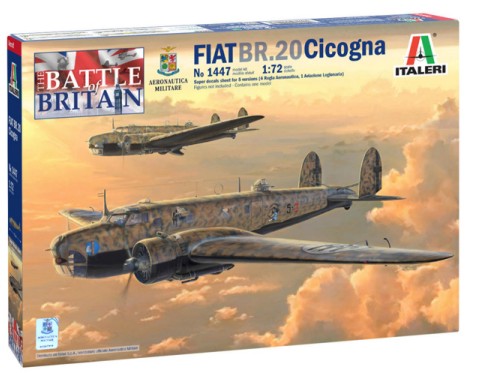 Italeri 1447 1/72 Fiat BR20 Cicogna Fighter Battle of Britain 80th Anniversary