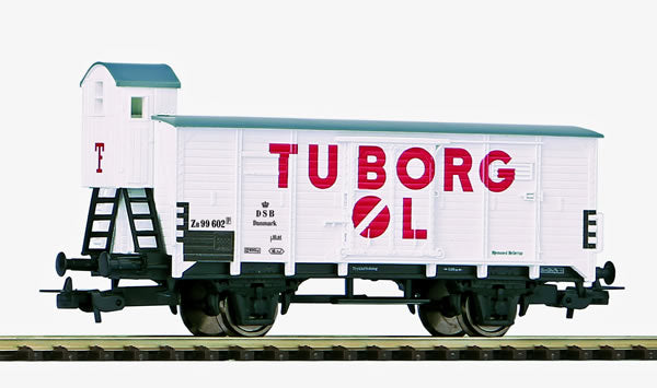 Piko 54619 HO Scale 1/87 Boxcar G02 w/Brake Cab Tuborg Beer III