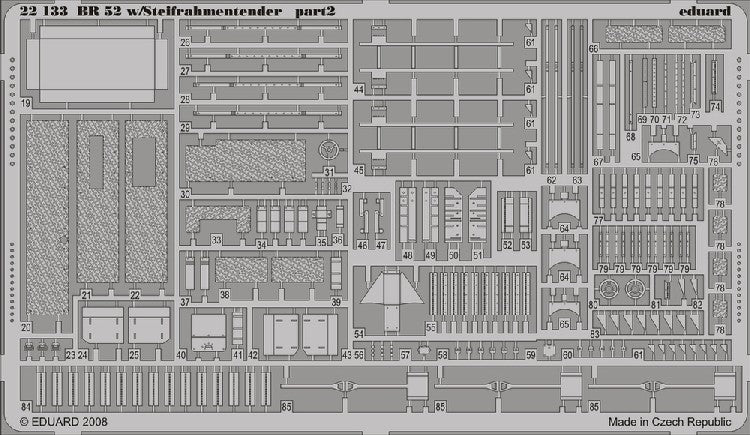 Eduard 22133 1/72 Armor- BR52 w/Steifrahmentender Pt 2 for TSM (D)