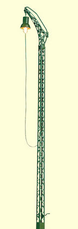 Brawa 5519 HO Scale Lattice Mast Light -- Single Arm, 6" High
