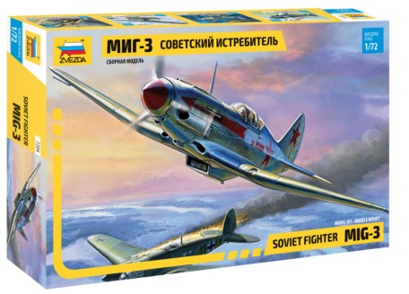 Zvezda 7204 1/72 Soviet Mig3 Fighter