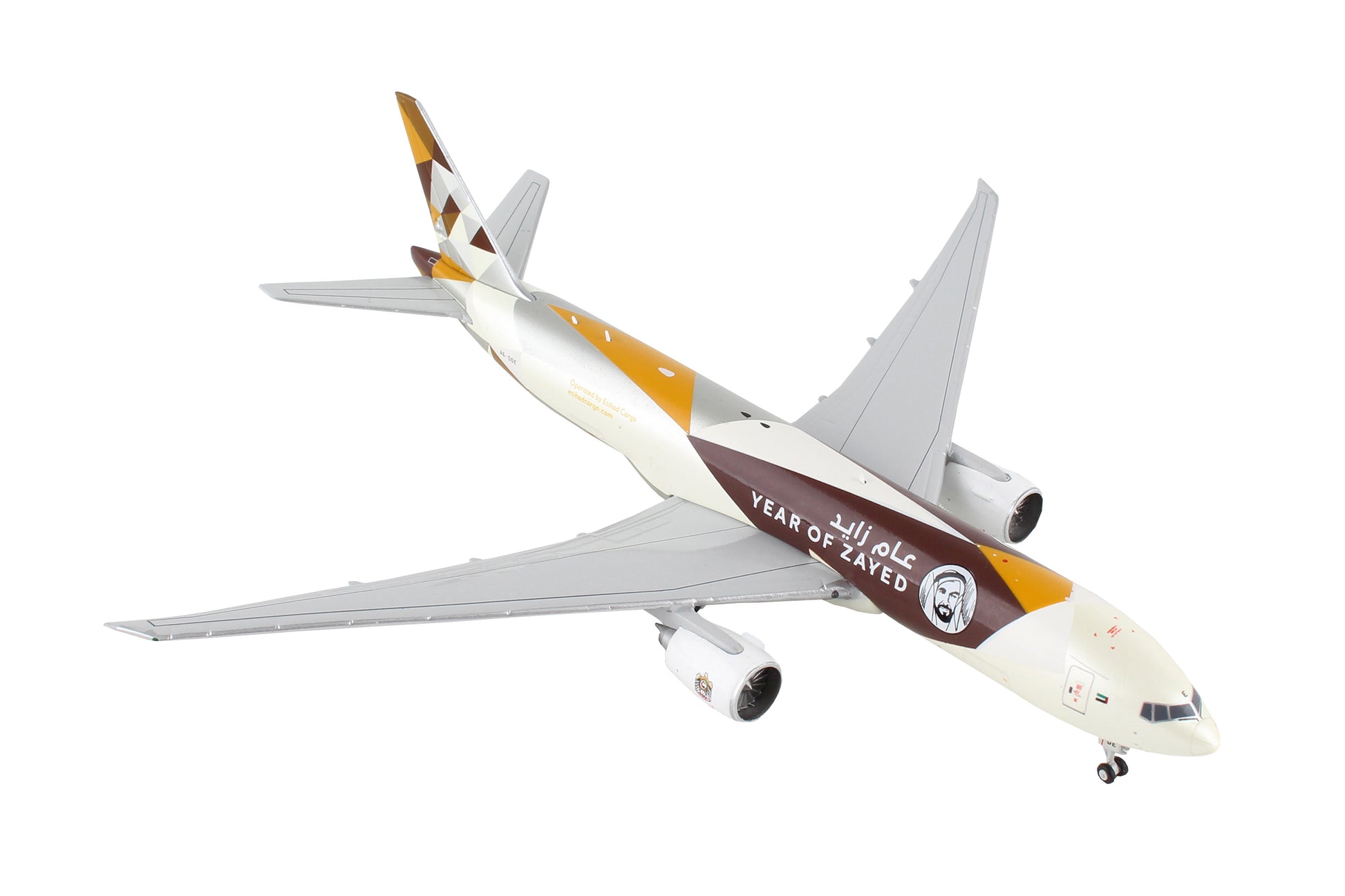 Gemini Jets 1/400 GJ1812 Gemini Etihad Cargo 777F 1/400 Sheik Zayed Reg#A6-Dde