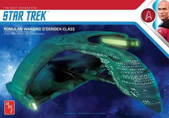 AMT Models 1125 1/3200 Star Trek The Next Generation Romulan Warbird D'Deridex Class Battlecruiser