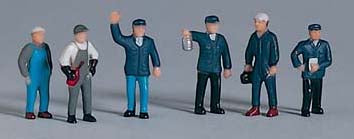 Piko 55730 HO Scale 1/87 Figures RR Personnel (6Pcs)