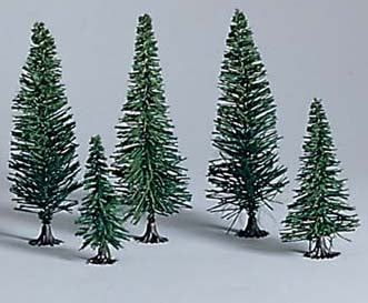 Piko 55743 HO Scale 1/87 Fir Trees (10 Pcs)