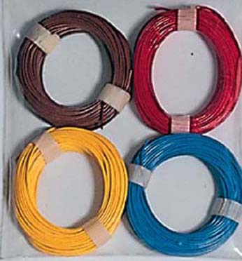 Piko 55775 HO Scale 1/87 Copper Wire 4 Colors 10m each