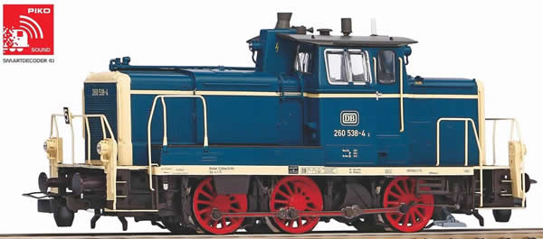 Piko 55901 HO Scale 1/87 ~BR 260 Diesel DB IV Blue/Beige Sound