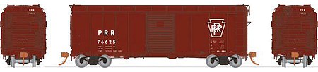 Rapido Trains 123005 HO Scale Class X31A Single-Door Boxcar 6-Pack - Ready to Run -- Pennsylvania Railroad Set 1 (Tuscan, Plain Keystone)