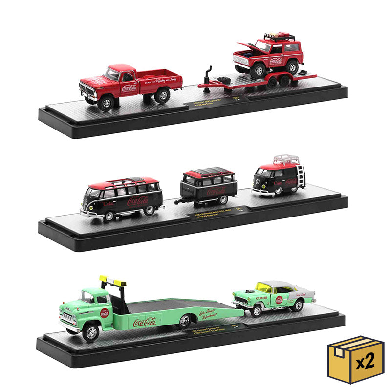 M2Machines 56000-TW11-CASE 1/64 Scale Auto-Haulers Coca-Cola Release TW11