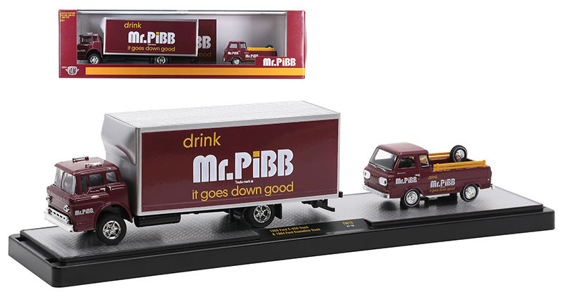 M2Machines 56000-TW12-C 1/64 Scale Mr. PiBB - 1966 Ford C-950 Truck