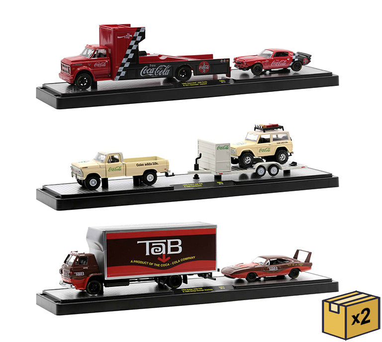 M2Machines 56000-TW21-CASE 1/64 Scale Auto-Haulers Coca-Cola Release TW21