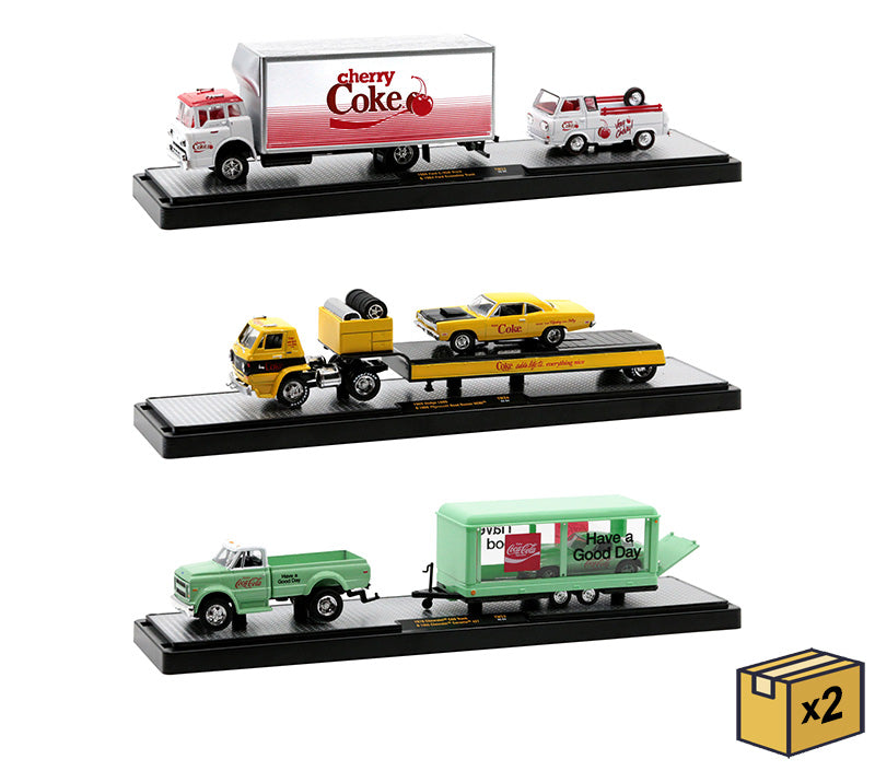 M2Machines 56000-TW24-CASE 1/64 Scale Auto-Haulers Coca-Cola Release TW24