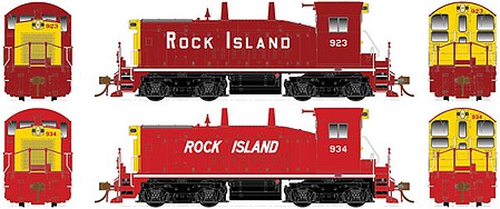 Rapido Trains 27013 HO Scale EMD-GMD SW1200 - Standard DC -- Rock Island 923 (maroon, yellow, Block Lettering)