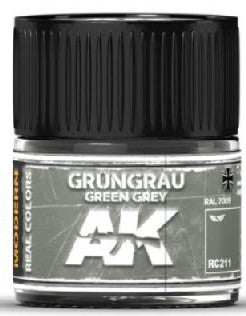AK Interactive RC211 Real Colors: Green Grey RAL7009 (Modern) Acrylic Lacquer Paint 10ml Bottle
