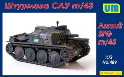 Unimodel 489 1/72 m/43 Self-Propelled Assault Tank