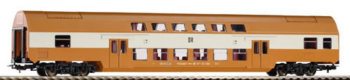 Piko 57622 HO Scale 1/87 Bi-Level Coach Dbmtrue DR IV Brown