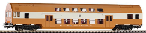 Piko 57623 HO Scale 1/87 Bi-Level Cab Car DR IV Brown