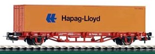 Piko 57700 HO Scale 1/87 Flatcar w/Container Hapag Lloyd DB V