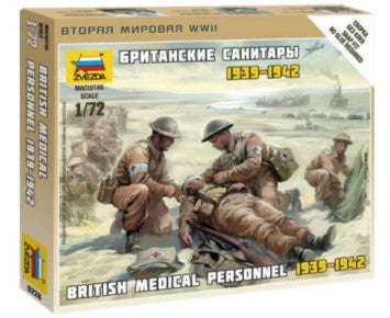 Zvezda 6228 1/72 British Medical Personnel 1939-1942 (4) (Snap)