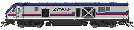 Bachmann 67906 HO Scale Siemens SC-44 Charger - WowSound(R) and DCC -- Altamont Commuter Express #3110 (silver, black, red, purple)