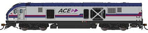 Bachmann 67906 HO Scale Siemens SC-44 Charger - WowSound(R) and DCC -- Altamont Commuter Express #3110 (silver, black, red, purple)