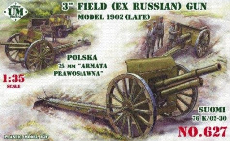 Unimodel 627 1/35 3 Inch ex Russian Model Late 1902 Field Gun