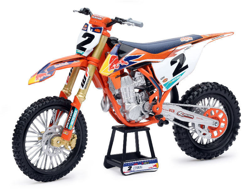 New-Ray 58213 1/10 Scale 2019 Red Bull KTM 450 SX-F