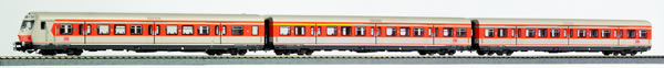 Piko 58226 HO Scale 1/87 3-Car Passenger Set S-Bahn DB V Orange-Grey