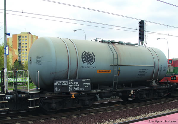 Piko 58230 HO Scale 1/87 2-Car Set Tank Cars 406Ra Zaes CTL Logistics VI