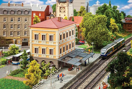 Faller 212119 N Scale Rothenstein Train Station -- Kit - 5-5/16 x 4-7/16 x 4-3/4" 13.5 x 11.2 x 12cm