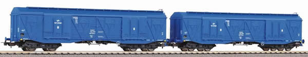 Piko 58375 HO Scale 1/87 2-Car Set Hi-Cap Boxcars 401Ka PKP Cargo VI
