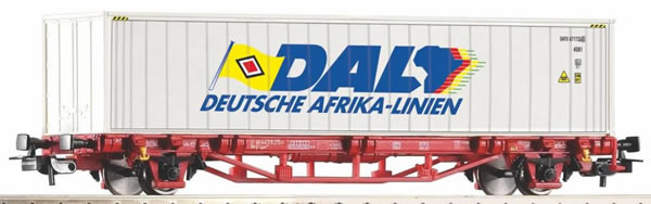 Piko 58785 HO Scale 1/87 Container Car w/40' DAL Container DB VI