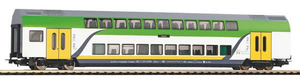 Piko 58806 HO Scale 1/87 Bi-Level Coach 2nd Cl. Koleje VI